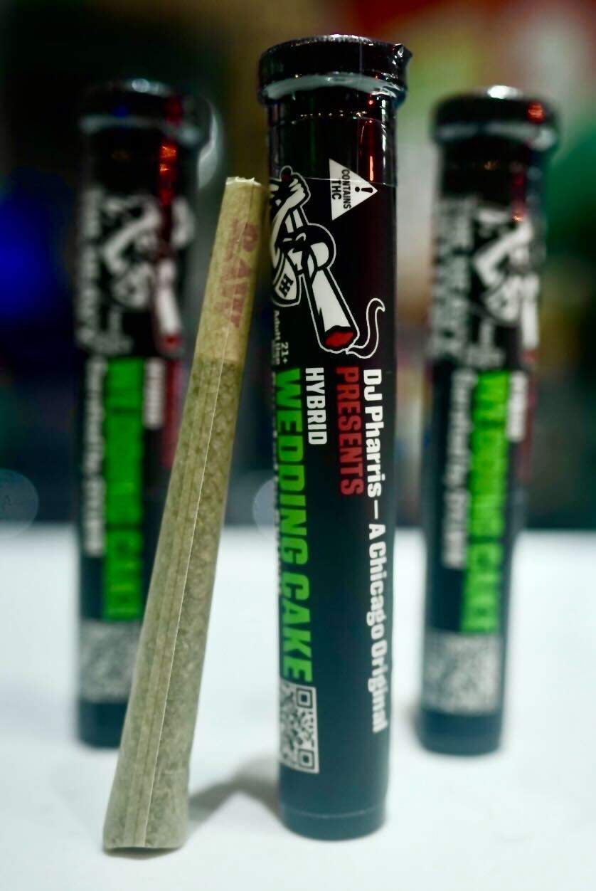 A photo of a Heavy Hitters Pre-Roll by DJ Pharris from Support Your Local Weed Man in the Pre-Roll category. Tags: Collab Flower PreRolls